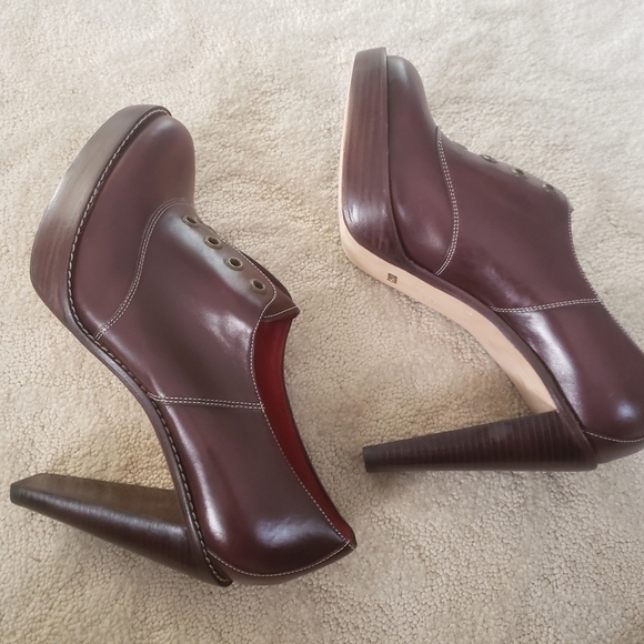 Cole HAAN Nike Air Slip On Stephanie Oxford Heels 9 - Picture 4 of 9